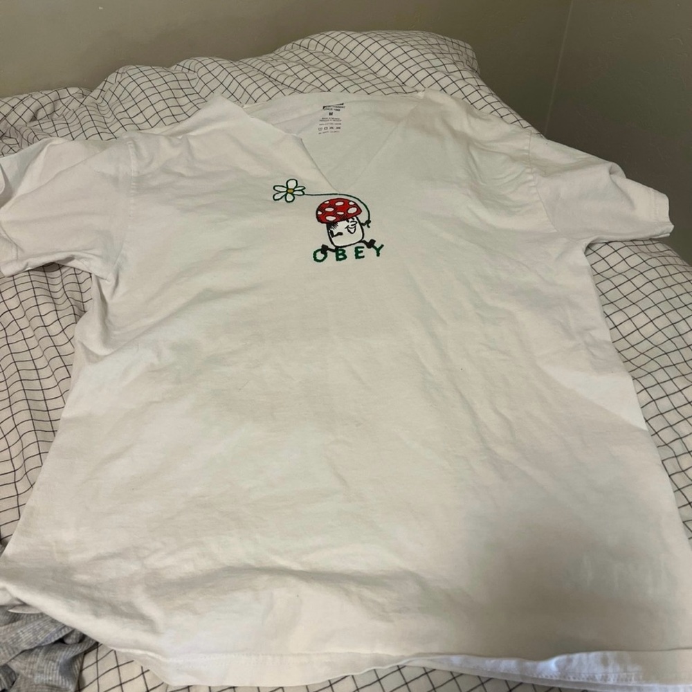 obey off the shoulder tee